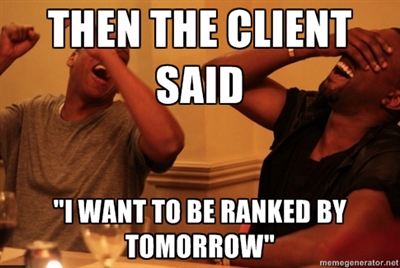 client wants to be #1